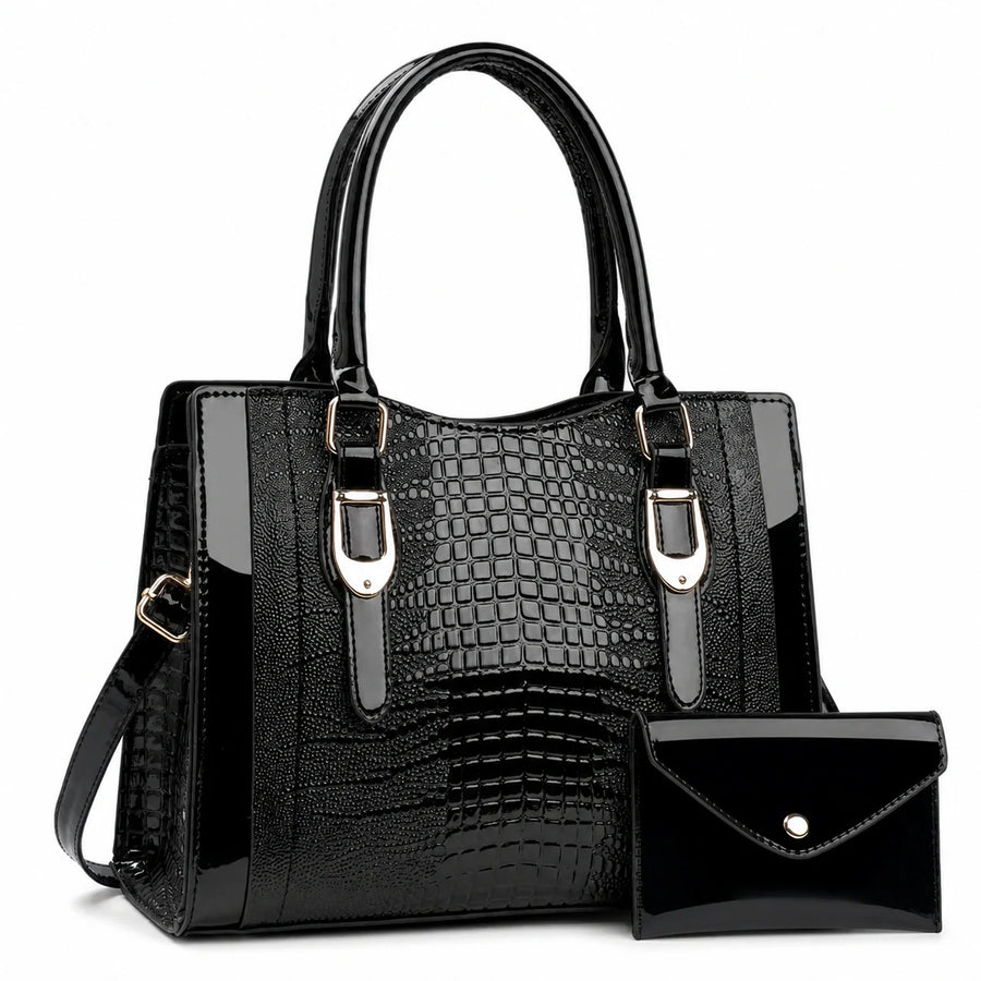 Leather Shoulder Bag Set - Vela