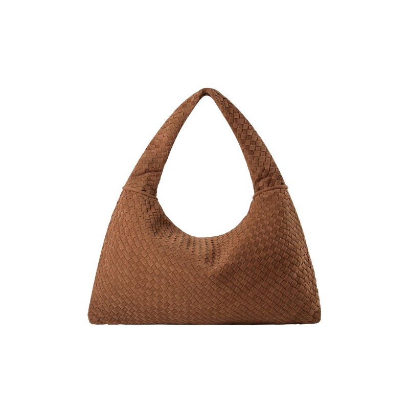 Large Woven Suede Bag Tory